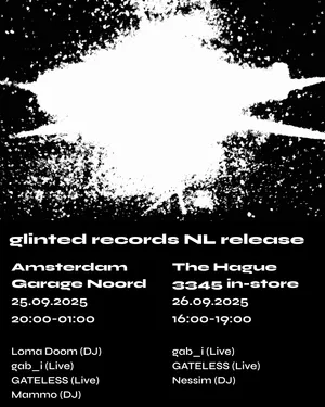 glinted 01 launch events poster